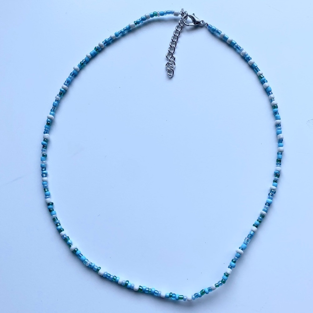❣︎ Ocean blue beaded necklace ❣︎